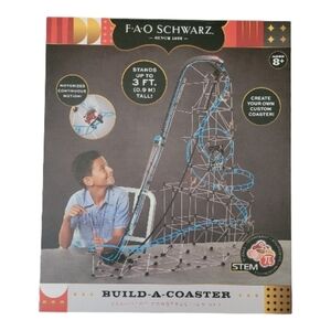 FAO Schwarz STEM Build-A-Coaster Motorized 736 PCS Engineering Set | 8+ | NEW